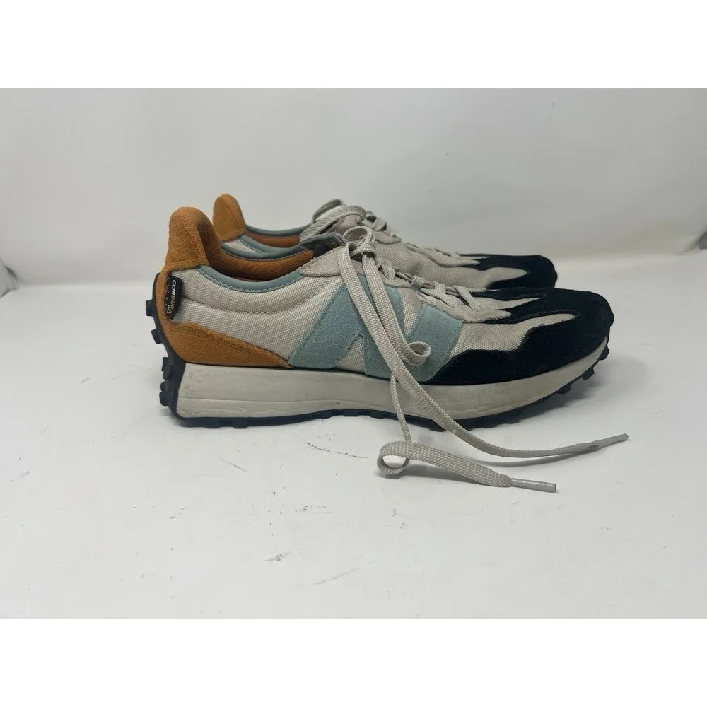 New Balance 327 Cordura Mens Size 9.5 D Moonbeam Orange Grey Sky Blue MS327WN1